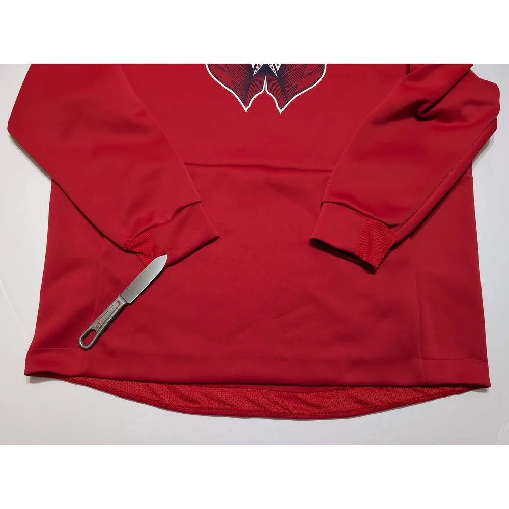 ADIDAS Washington Capitals NHL Hoodie Mens XXL 2XL Red Eagle Pullover